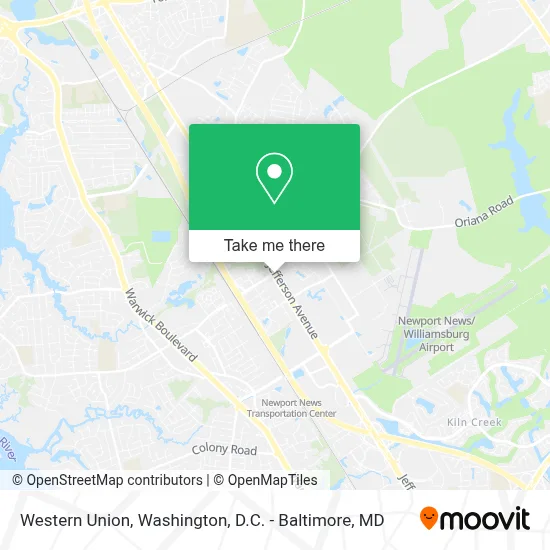 Western Union map