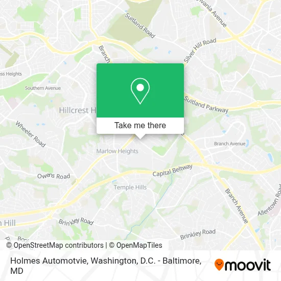 Holmes Automotvie map