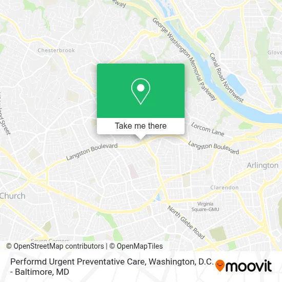 Performd Urgent Preventative Care map