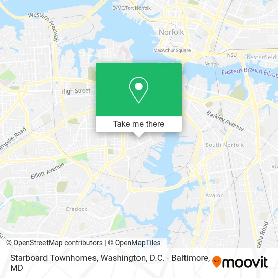 Starboard Townhomes map