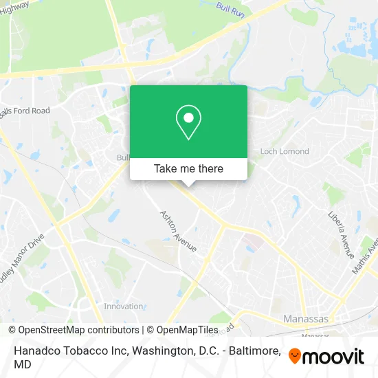 Hanadco Tobacco Inc map
