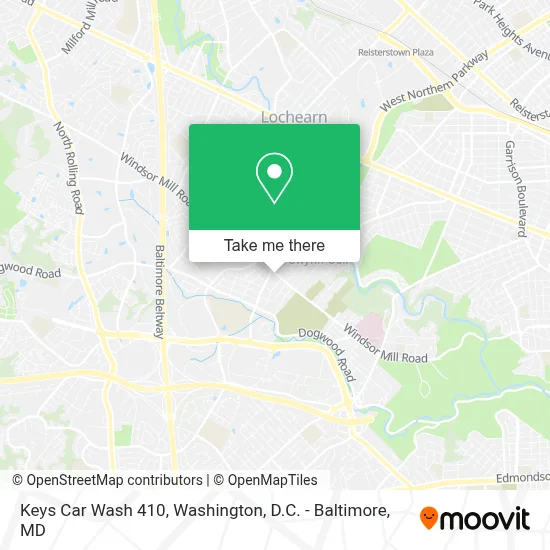 Keys Car Wash 410 map