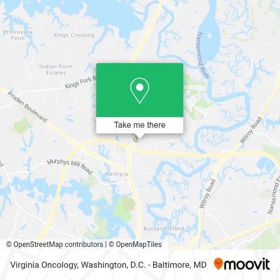Virginia Oncology map