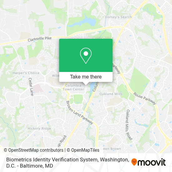 Biometrics Identity Verification System map