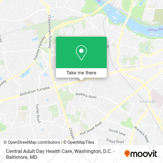 Central Adult Day Health Care map