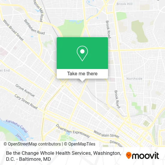 Be the Change Whole Health Services map