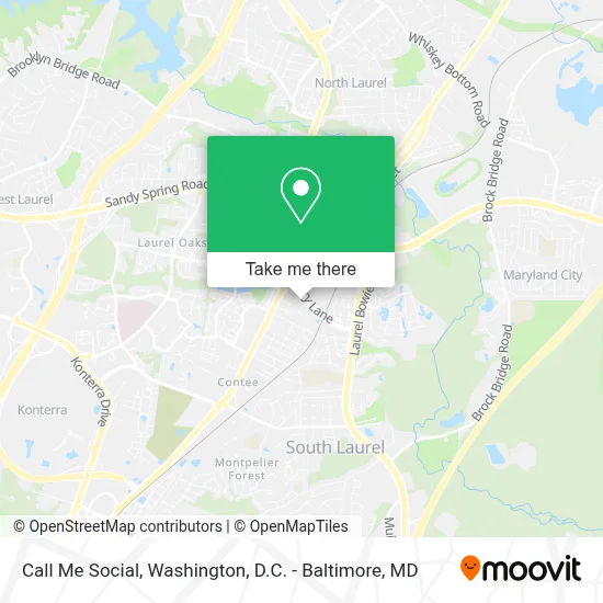 Call Me Social map