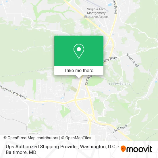 Ups Authorized Shipping Provider map