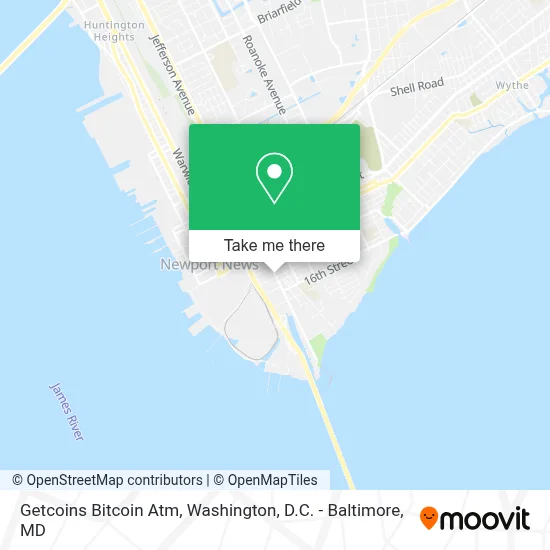 Getcoins Bitcoin Atm map