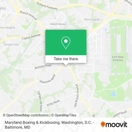 Maryland Boxing & Kickboxing map