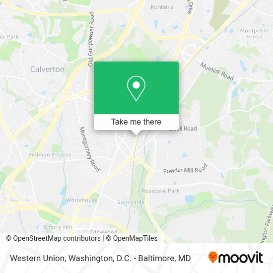 Western Union map