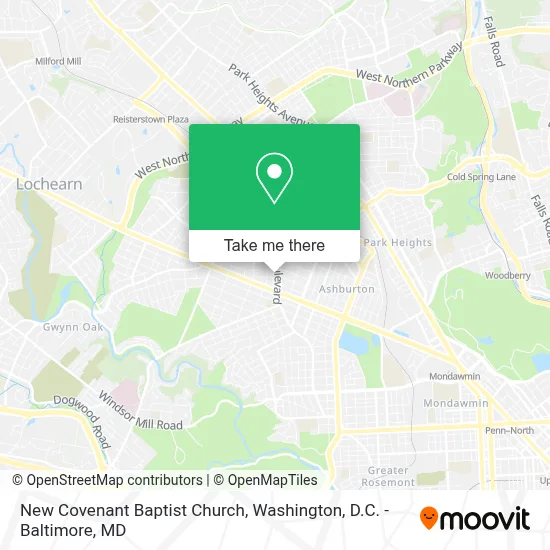 New Covenant Baptist Church map