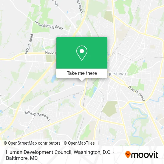 Human Development Council map