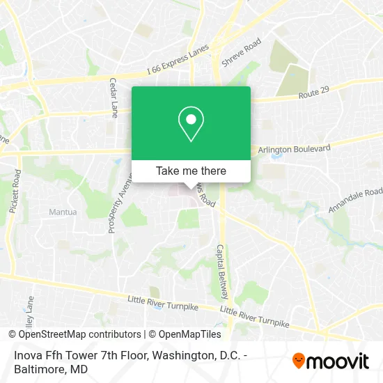 Inova Ffh Tower 7th Floor map