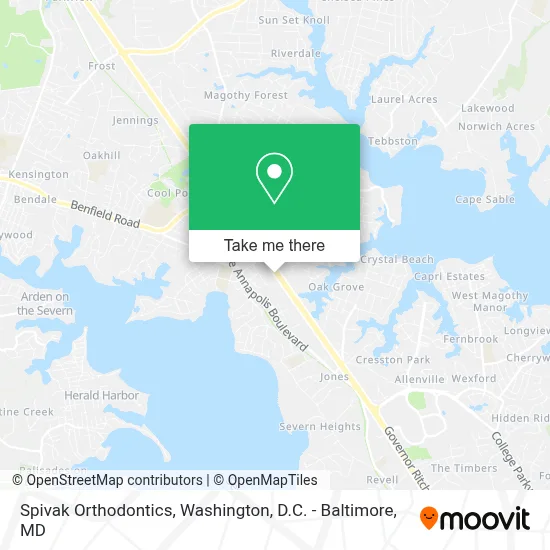 Spivak Orthodontics map
