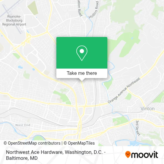 Northwest Ace Hardware map
