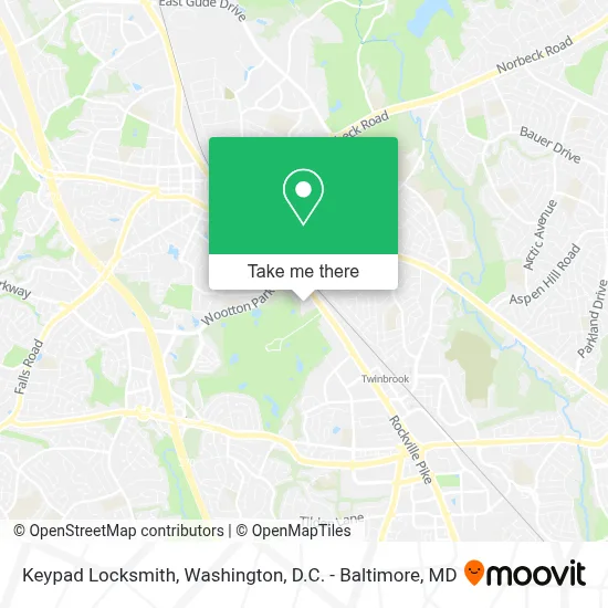 Keypad Locksmith map