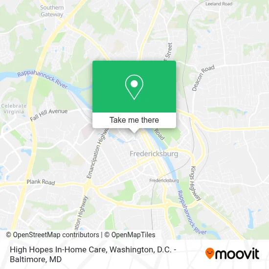 High Hopes In-Home Care map