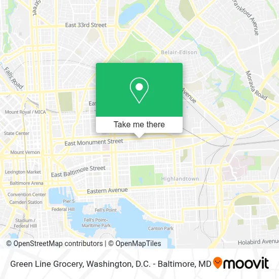 Green Line Grocery map