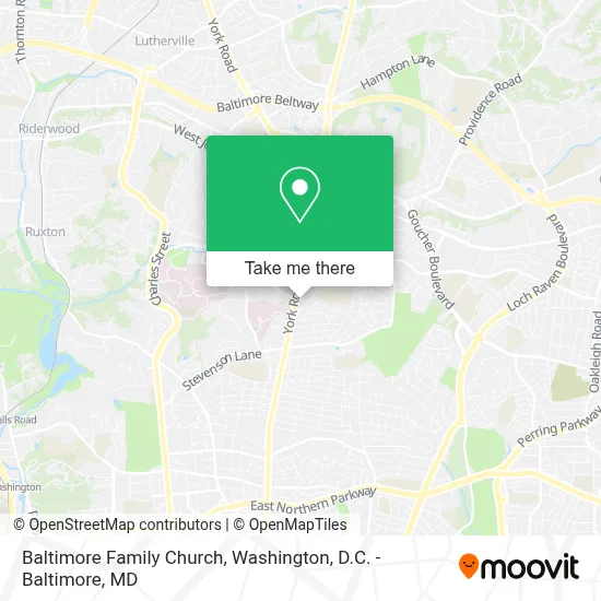 Baltimore Family Church map