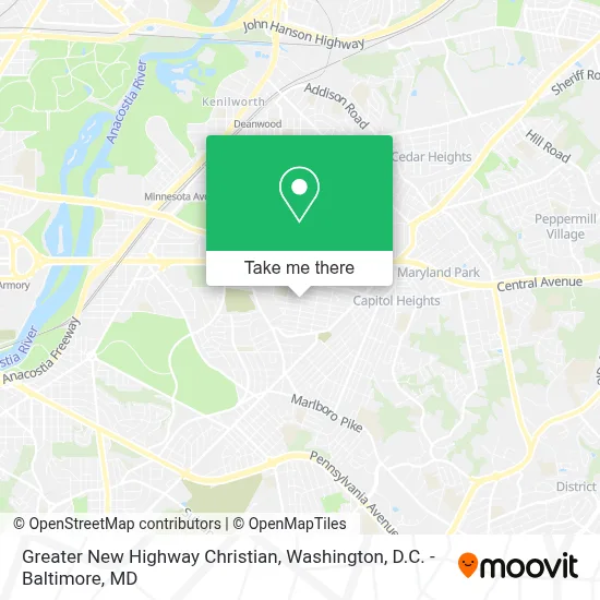 Greater New Highway Christian map
