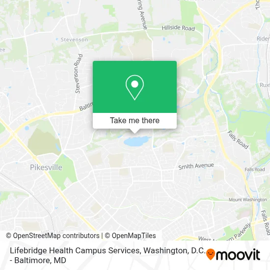 Lifebridge Health Campus Services map
