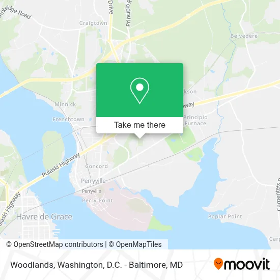 Woodlands map
