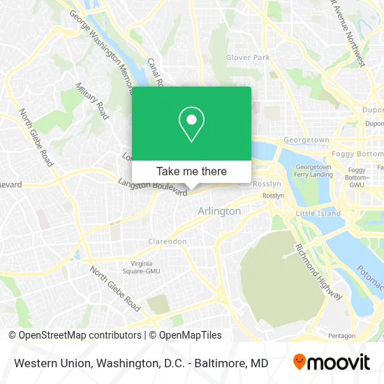 Western Union map