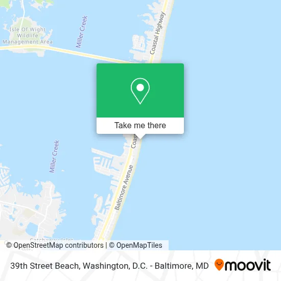 39th Street Beach map