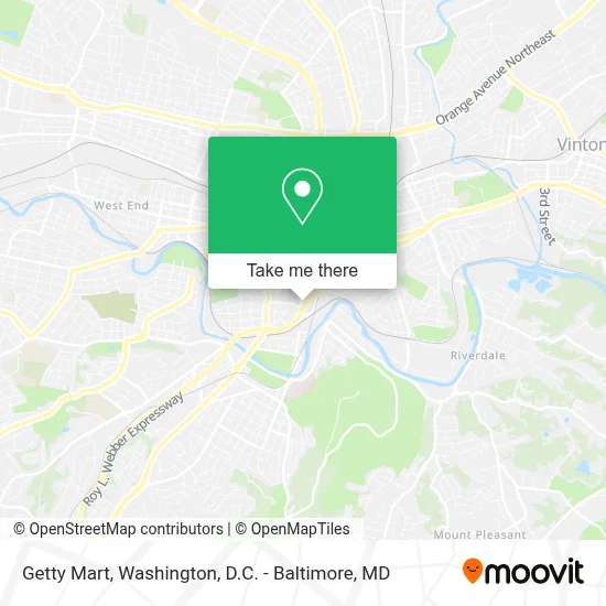 Getty Mart map