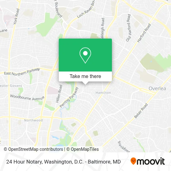 24 Hour Notary map