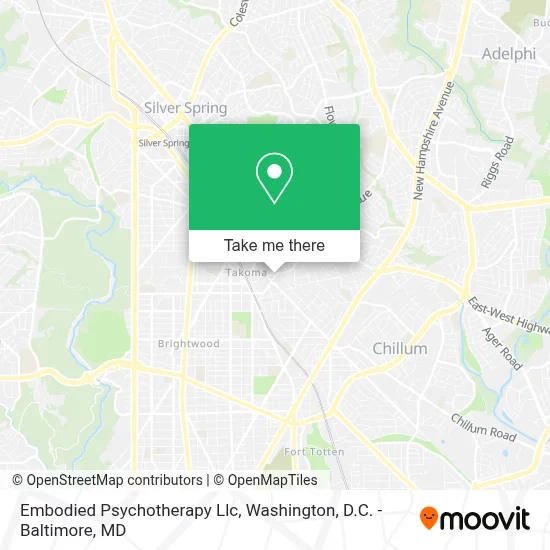 Embodied Psychotherapy Llc map