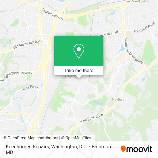 Keenhomes Repairs map