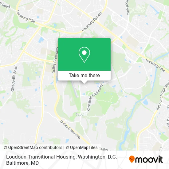 Loudoun Transitional Housing map