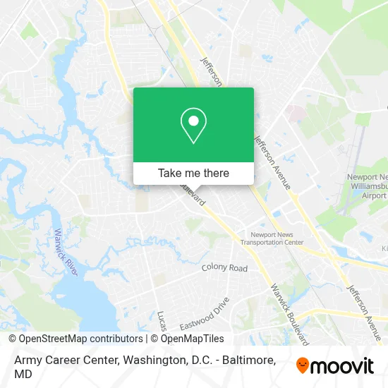 Army Career Center map