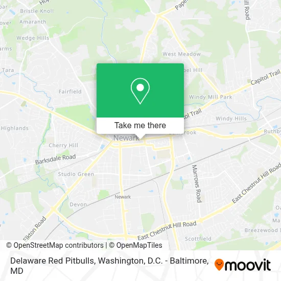 Delaware Red Pitbulls map