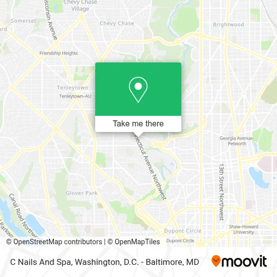 C Nails And Spa map
