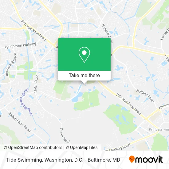 Tide Swimming map