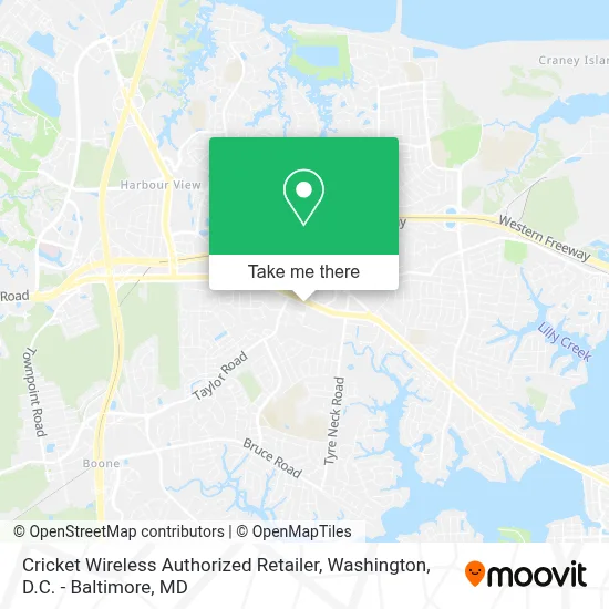Cricket Wireless Authorized Retailer map