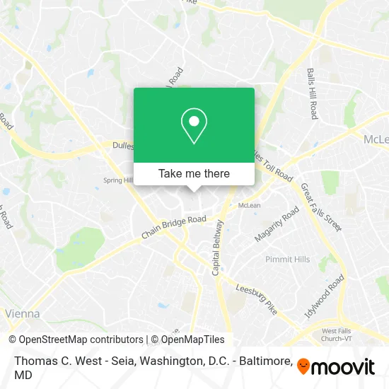 Thomas C. West - Seia map