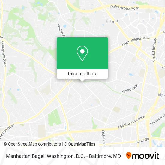 Manhattan Bagel map