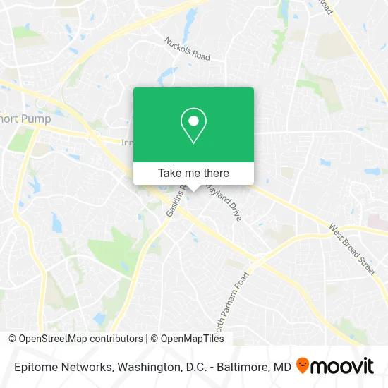 Epitome Networks map