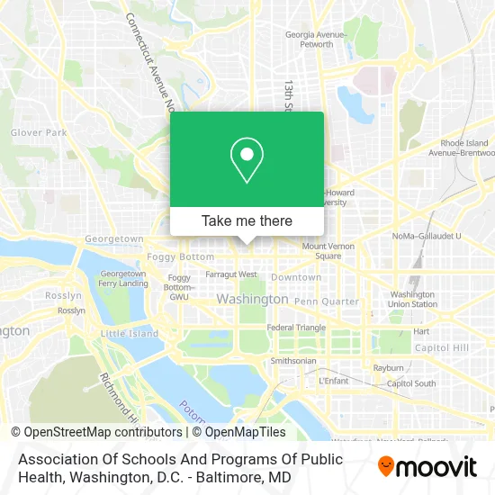 Association Of Schools And Programs Of Public Health map