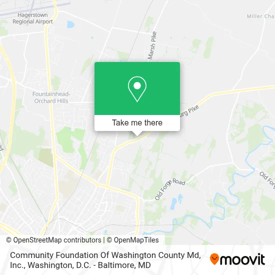 Community Foundation Of Washington County Md, Inc. map