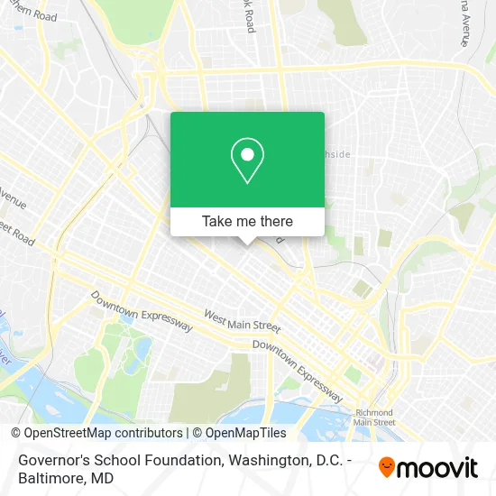 Governor's School Foundation map