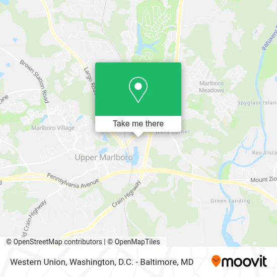 Western Union map