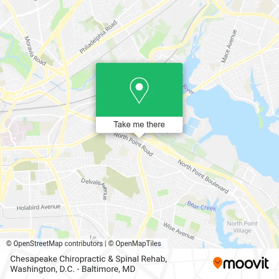 Chesapeake Chiropractic & Spinal Rehab map