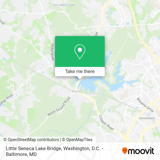 Little Seneca Lake Bridge map