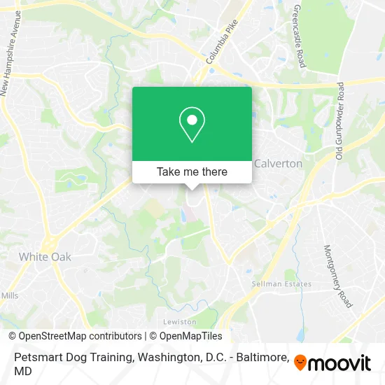 Petsmart Dog Training map