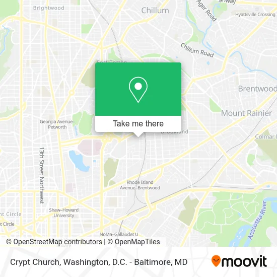 Crypt Church map